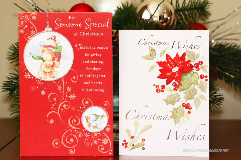karty świąteczne, dekoracje bożonarodzeniowe